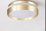 Mara-Modern Minimalist Gateway Round Gold Led Small Ceiling Lamp