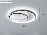Master Bedroom Study Simple Modern Atmosphere Personalized Creative Led Room Ceiling Lamp Black /