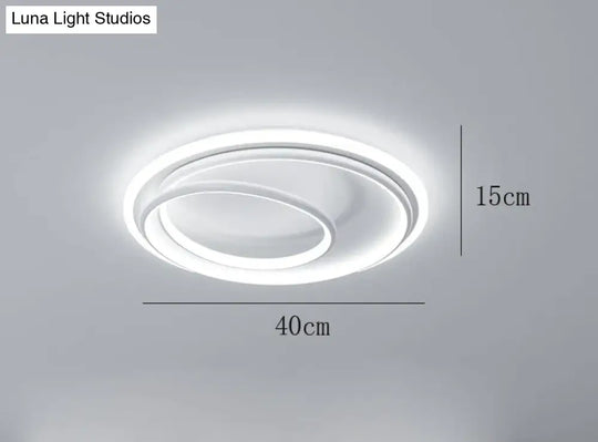 Master Bedroom Study Simple Modern Atmosphere Personalized Creative Led Room Ceiling Lamp White /