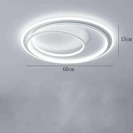 Master Bedroom Study Simple Modern Atmosphere Personalized Creative Led Room Ceiling Lamp White /