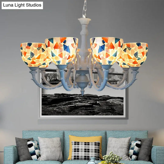 Mediterranean Style Shell Chandelier With 3/5/8 Lights: Perfect For Living Room Décor 8 /