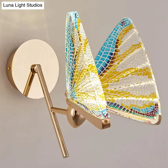 Merve - Nordic Creative Colorful Butterfly Led Wall Lamp