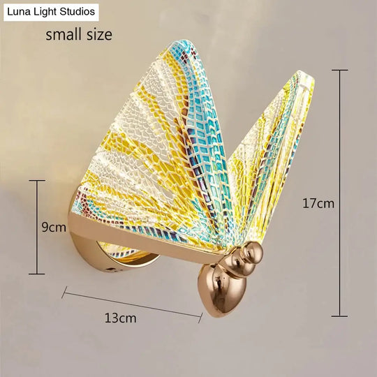 Merve - Nordic Creative Colorful Butterfly Led Wall Lamp