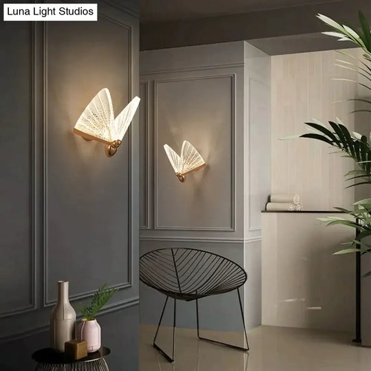 Merve - Nordic Creative Colorful Butterfly Led Wall Lamp