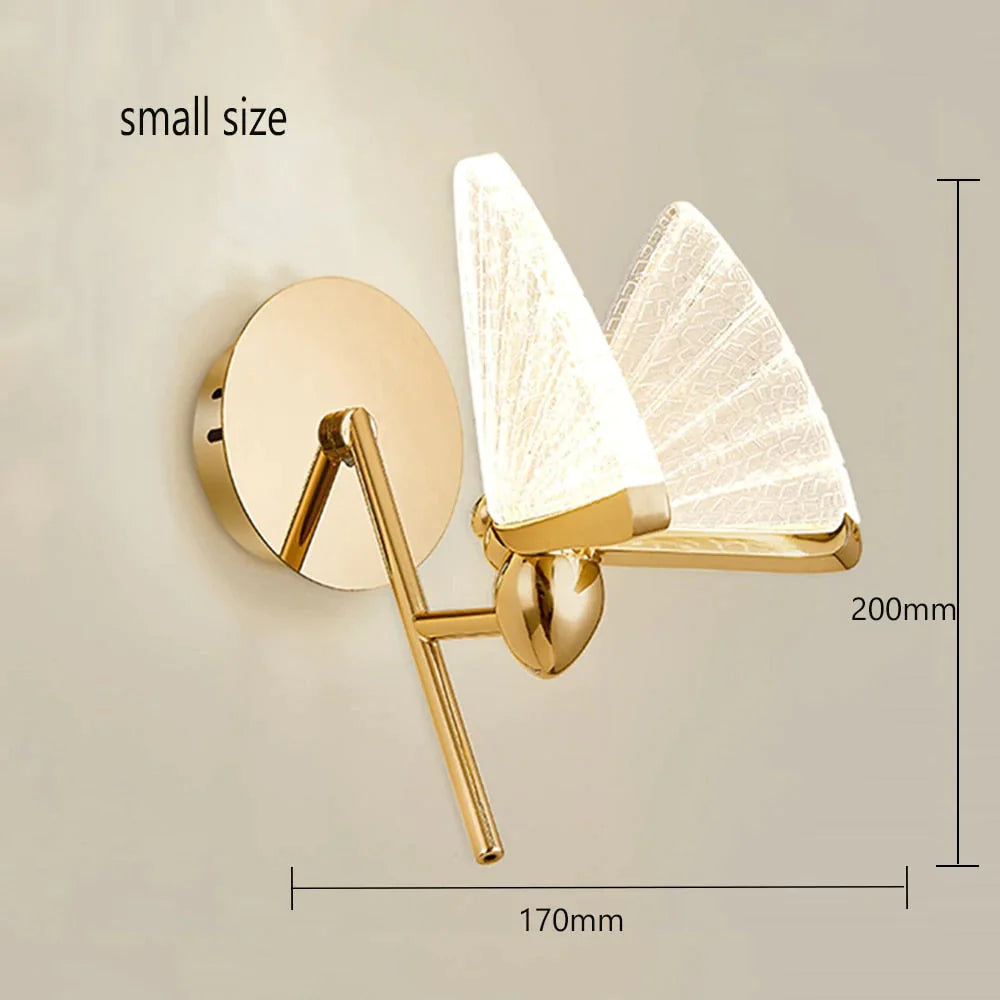 Merve - Nordic Creative Colorful Butterfly Led Wall Lamp