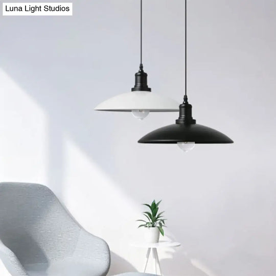 Metal Pendulum Hanging Lamp Kit - Farmhouse-Inspired 1-Light Dining Room Lighting