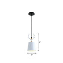 Metal Macaron Single Drop Pendant Ceiling Light With Antler Decor Perfect For Dining Rooms White