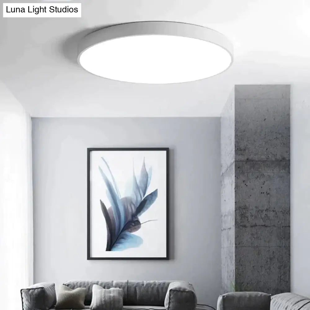 Metal Modern Led Ceiling Light Black&White Simple Chandelier Lamp For Living Room Bedroom Dining