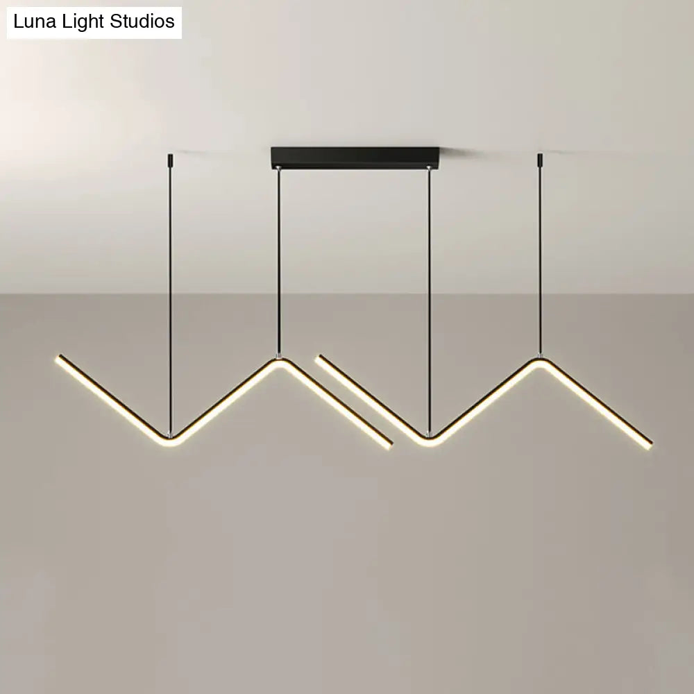 Metal Multi-Pendant Black/Gold Led Ceiling Light In Warm/White