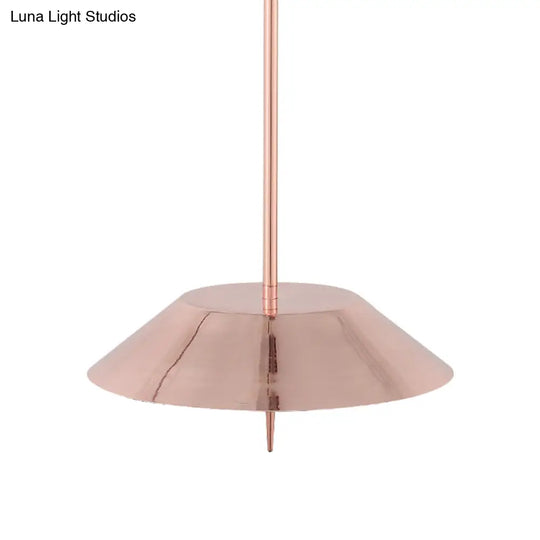 Metal Nordic Style Pendant Light - Black/Copper/Gold Cone Shade Perfect For Dining Rooms