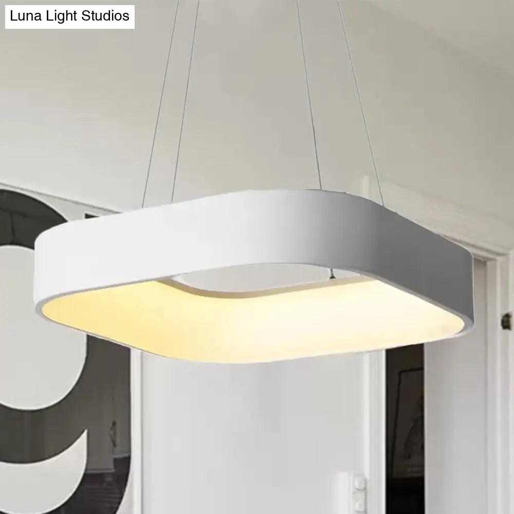 Sleek Metal Pendant Ceiling Light - Simple Design Gray Or White 1 Head Warm/White 18 23.5 Wide /