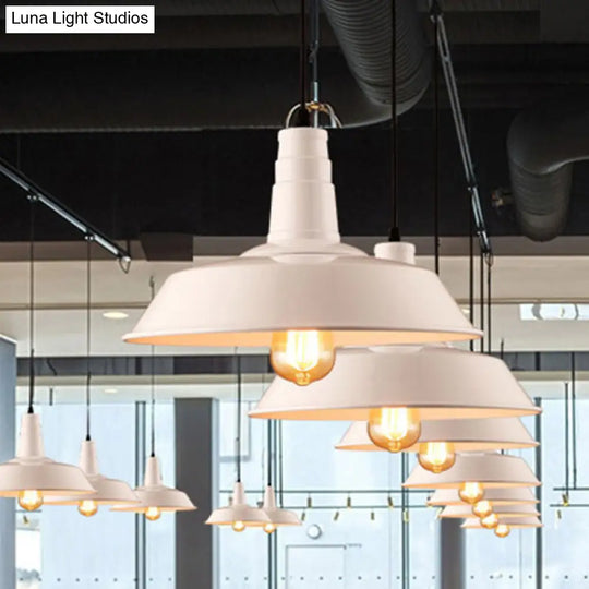 Metal Pendant Light With Industrial Style Shade - Perfect For Coffee Shop Or Restaurant