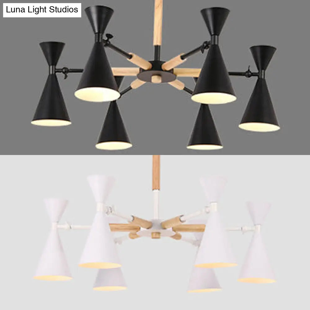 Metal Pendant Lights - Modern 6-Light Lamps For Living Room