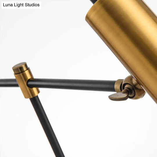 Metal Reading Book Light - Gold-Black Table Lamp