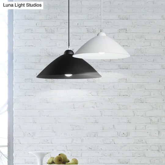 Metallic Conic Pendant Light With Scattered Hole Design - Industrial Style For Balcony Or Ceiling