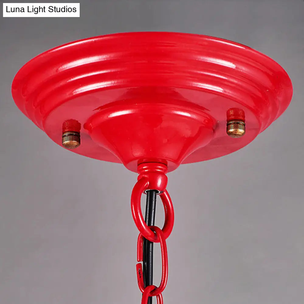 Metallic Fire Hydrant Hanging Light: Creative 1-Light Suspension For Restaurant Bar