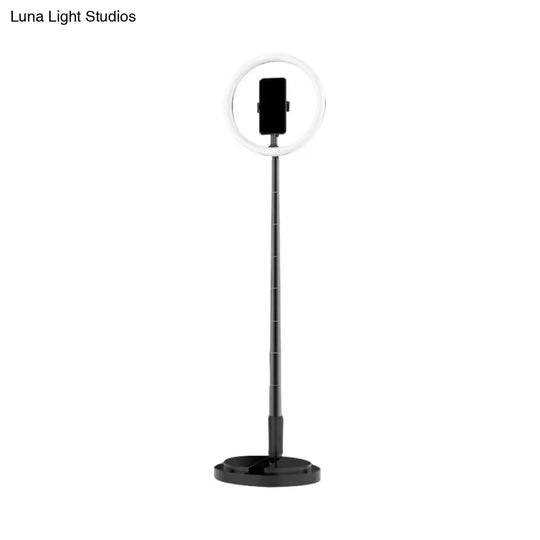 Metallic Led Makeup Lamp With Phone Holder And Usb Fill Light In 3 Colors