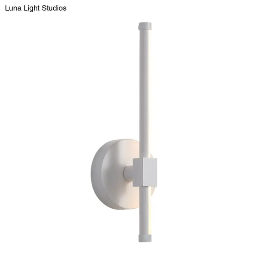 Metallic Led Stick Wall Sconce - Minimalist Bedside Lighting Solution