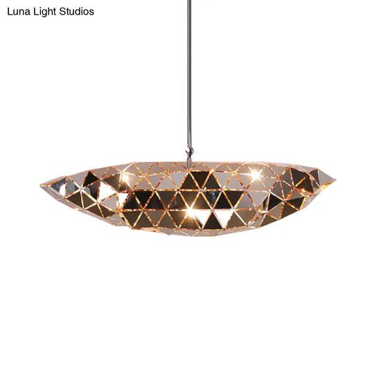 Metallic Polyhedron Pendant Light - Modern Hanging Lamp For Dining Table 1