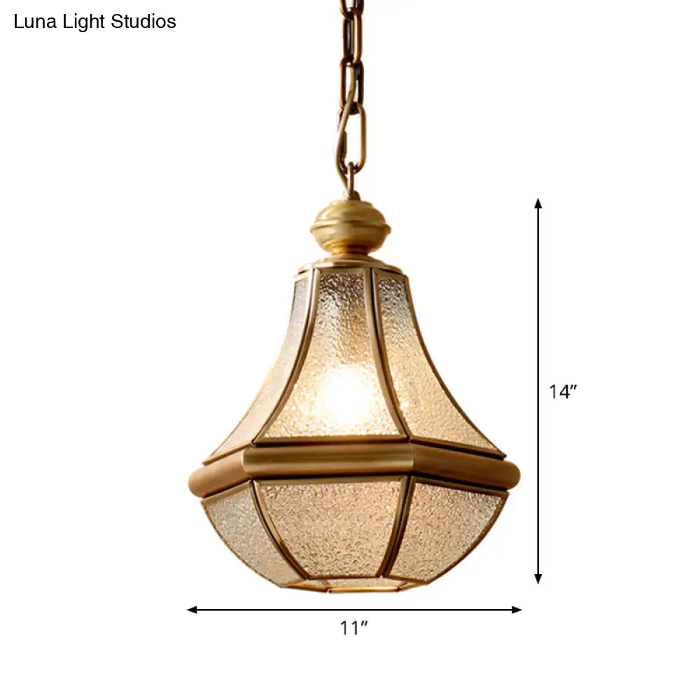 Minimalist 1-Light Pendant Lamp For Living Room - Pear Seeded/Clear Glass Shade Polished