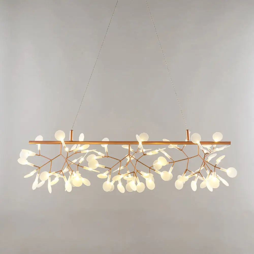 Minimalist Acrylic Gold Pendant Ceiling Lamp - Heracleum Over Island Lighting