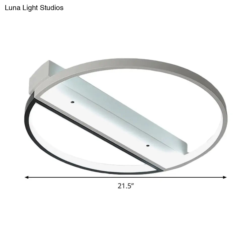 Minimalist Acrylic Led Ceiling Light - Flush Mount Ring Design
