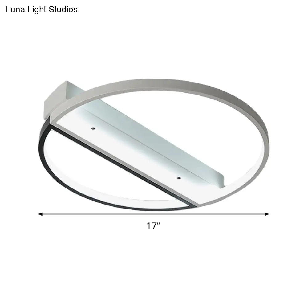 Minimalist Acrylic Led Ceiling Light - Flush Mount Ring Design