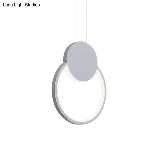 Minimalist Acrylic Hanging Ceiling Light: Oval Round Square Pendant Lighting In Black/White For