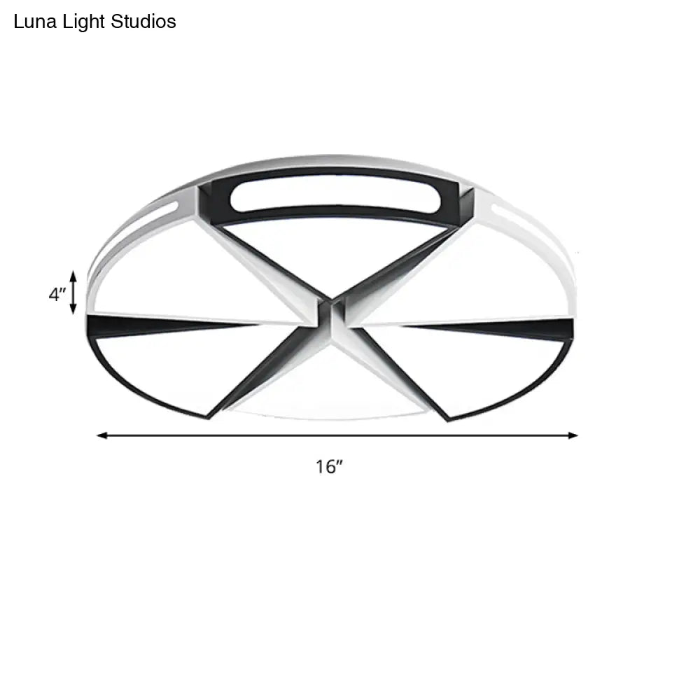 Minimalist Acrylic Triangle Flush Light With Warm/White Led