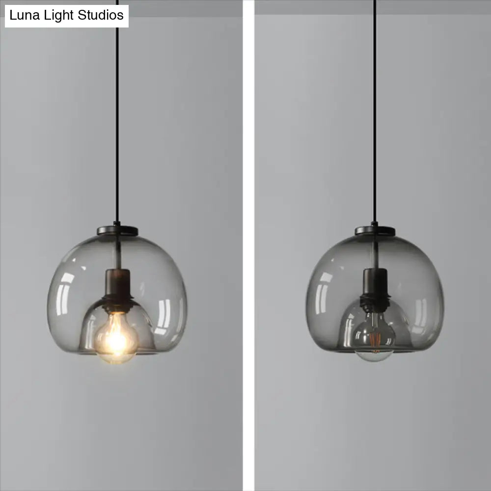 Minimalist Black Glass Pendant for Modern Dining Rooms - Luna ...