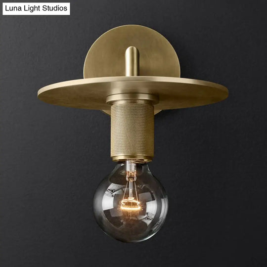 Minimalist Bronze Wall Sconce With Glass Shade Options