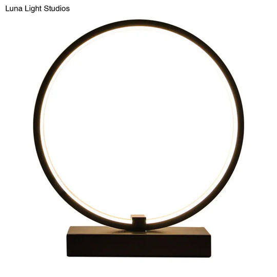 Minimalist Circular Led Night Table Lamp For Bedroom Décor