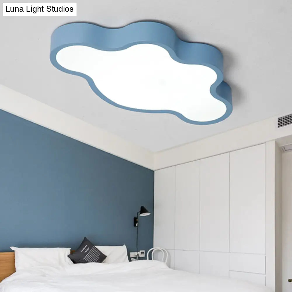 Minimalist Cloud - Shaped Led Ceiling Fixture - Acrylic Flush Mount Lamp