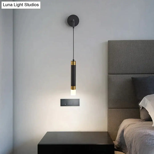 Minimalist Creative Luxury Bedroom Bedside Wall Lamp With Spotlight Wall Lamp