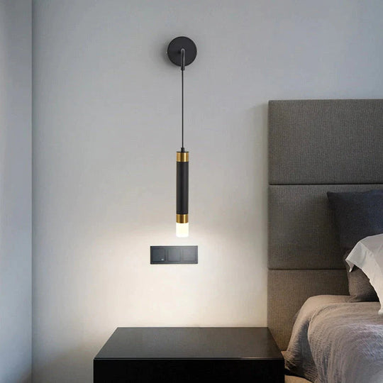 Minimalist Creative Luxury  Bedroom bedside wall lamp with spotlight