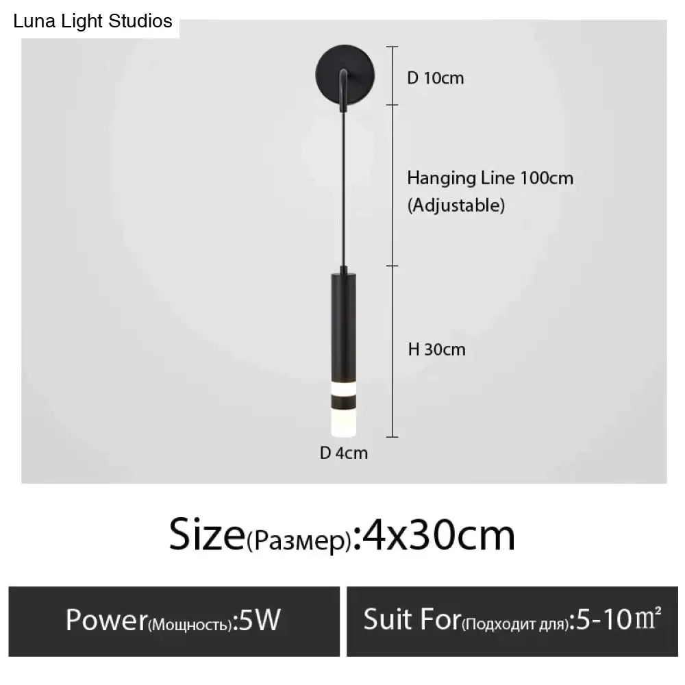 Minimalist Creative Luxury Bedroom Bedside Wall Lamp With Spotlight Type B / Warm Light 3000K Wall