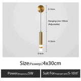 Minimalist Creative Luxury Bedroom Bedside Wall Lamp With Spotlight Type C / Warm Light 3000K Wall