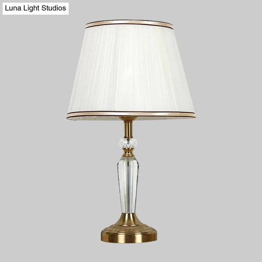 Minimalist Crystal Nightstand Lamp Gold Bedside Light For Bedroom