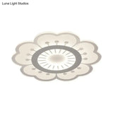 Minimalist Flush Mount Led Ceiling Lamp In White With Ultrathin Design & Acrylic Finish