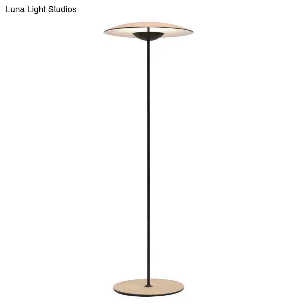 Minimalist Flying Saucer Led Floor Lamp - Creative Metal Bedside Light