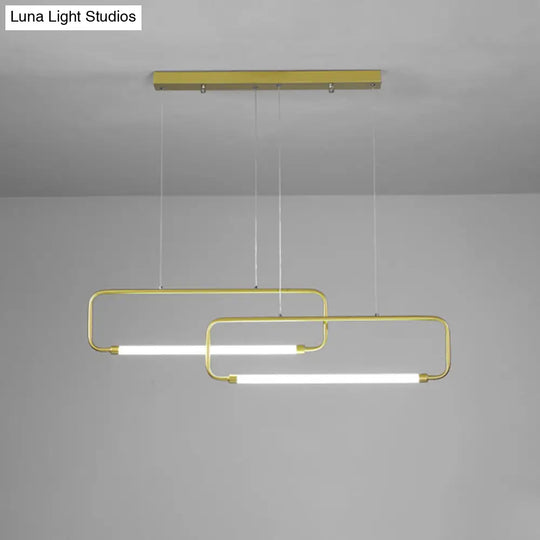 Minimalist Geometric Led Dining Room Pendant Light