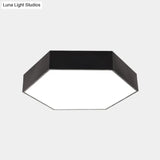 Minimalist Geometric Metal Led Ceiling Mount Light For Offices