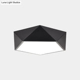 Minimalist Geometric Metal Led Ceiling Mount Light For Offices