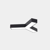 Minimalist Geometric Metal Led Ceiling Mount Light For Offices Black / Small Y