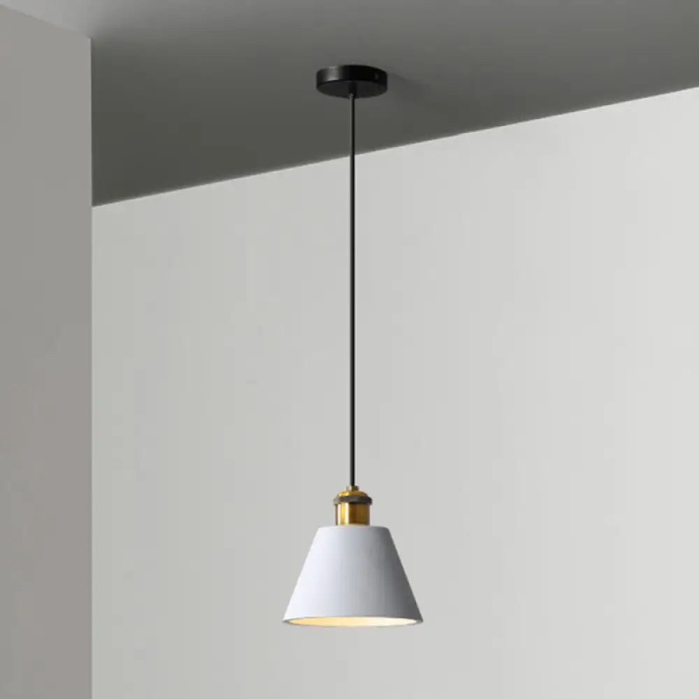 Minimalist Geometric Pendant Light - Single Resin-Cement Dining Room Suspension Fixture Grey /