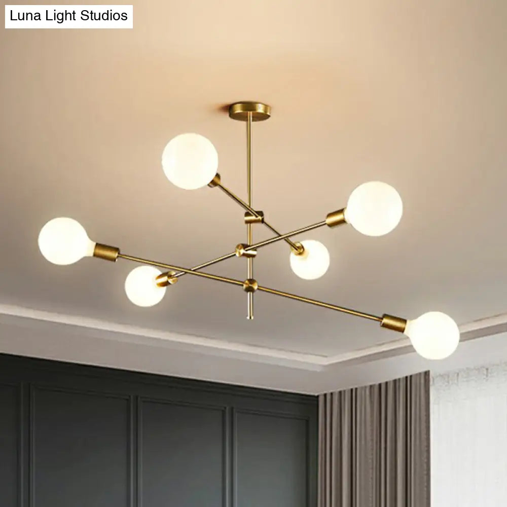 Minimalist Glass Ball Chandelier