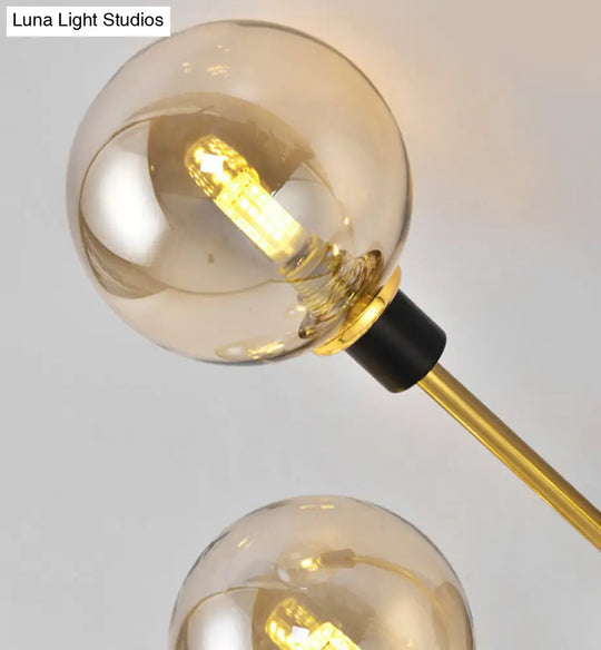 Minimalist Glass Globe Ceiling Flush Mount Light Fixture