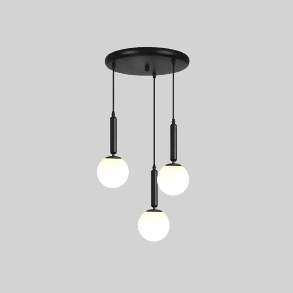 Minimalist Globe Pendant Light For Modern Living Rooms 3 / Black