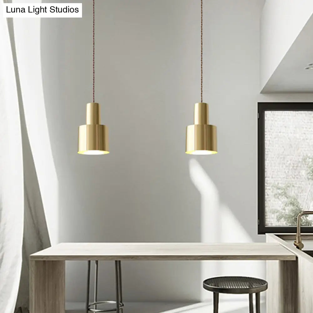 Minimalist Gold Grenade Pendant Ceiling Light For Living Room