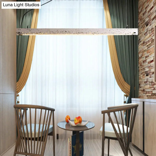 Grey Terrazzo Bar Pendant Light For Minimalist Dining Room